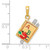 14k Two-tone 3-D Enameled ABC School Book Pendant K1787
