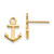 14K Anchor Post Earrings K4502