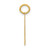 14k Small Polished Number 39 Charm LS39