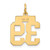 14k Small Polished Number 39 Charm LS39