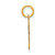 14k Medium Satin Number 8 Charm LSM08