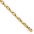 14K 24 inch 5mm Hand Polished Fancy Link with Lobster Clasp Chain LK452-24