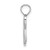 14KW White Gold Script Letter H Initial Pendant K6422WH