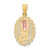 14k Two-tone 15 Guadalupe Pendant K4715