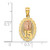 14k Two-tone 15 Guadalupe Pendant K4715