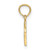 14K Polished and Engraved Mini Cross Charm K8424