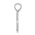 14KW White Gold Script Letter K Initial Pendant K6422WK