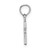 14K White Gold 3-D and Polished Mini Cross Charm K8493W