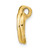 14K Polished Letter M Initial Slide K6425M