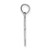 14K White Gold Polished Beveled Cross w/ Round tips Charm K8539W
