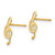 14k Madi K D/C Music Note Post Earrings GK837