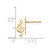 14k Madi K D/C Music Note Post Earrings GK837