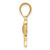 14k Yellow and Rose Gold Elephant w/Heart Charm K4865