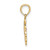 14k Two-Tone Cut-out Teddy Bear w/ Bow Tie Charm K9101