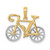 14k Two-tone 3-D Ten Speed Bicycle Charm K9161