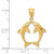 14k Two Dolphins Pendant K4874
