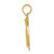 14K 2-D Polished and Engraved Penguin Charm K6509