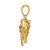 14K 3-D Elephant Profile w/ Tusk Charm K6519