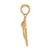 14K Textured Sitting Frog Charm K6475