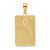 14K Rectangular Engraved Charm K6633