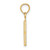 14k Polished Number 8 Pendant NU08