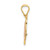 14k Two-tone w/White Rhodium MADRE Heart w/Doves Charm K9200