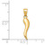 14k Italian Horn Pendant K5926