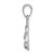 14k  3D White Gold Flip Flops Pendant K2905W