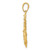 14k Medium Anchor w/Wheel Pendant K3080