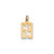 14k Small Elongated Number 69 Charm LES69