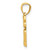 14k Gold Polished 4 Leaf Clover Pendant K5267
