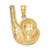 14K 2-D Golf Club and Ball On Tee Charm K8768