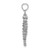 14K White Gold 3-D Seahorse Charm K2983W