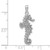14K White Gold 3-D Seahorse Charm K2983W