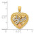 14k Tri-color Polished #1 MOM Shadowbox Pendant K5191