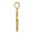 14K Textured Seahorse Charm K7759