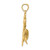 14K 2-D Anchor with Shark Charm K7881