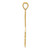 14k Large Guitar w/Strap Textured Pendant K5428