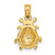 14K Red Enameled Ladybug Charm K6846