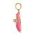 14K 3-D w/ Pink Enamel Baby Shoe Charm K6851