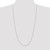 14K White Gold 30 inch 1mm Diamond-cut Parisian Wheat with Lobster Clasp Chain PEN269-30