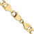 14K 18 inch 7.5mm Concave Open Figaro with Lobster Clasp Chain LFG200-18