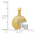 14K w/Rhodium Satin/Polished Football Helmet Pendant K6145