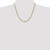 14K 20 inch 4.5mm Concave Open Figaro with Lobster Clasp Chain LFG120-20