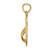 14k  3D Polished And Textured Flip Flop Pendant K6085