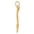 14k Polished and Diamond-cut Eagle Pendant K6003