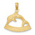 14K OCEAN CITY Dolphin Charm K8278