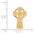14k Polished Celtic Cross Slide K6231