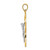 14k Two-tone Polished Celtic INRI Crucifix Pendant K6333