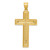 14k Two-tone Diamond-cut Latin Crucifix Pendant K6314